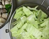 あさりとキャベツであんかけかた焼きそば作り方1写真