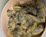 あさりとキャベツであんかけかた焼きそば作り方2写真