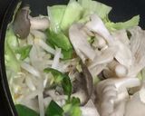 あさりとキャベツであんかけかた焼きそば作り方5写真