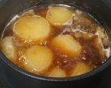 大根とすじ肉の煮しめ作り方1写真