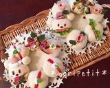 クリスマスリース風♡ちぎりパンサンド♡作り方1写真