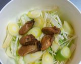 糖質オフ✨牡蠣缶詰と野菜のレンジ蒸し♪作り方3写真