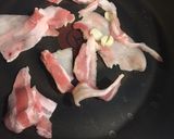 豚バラと小松菜の炒め物カレー風味作り方1写真