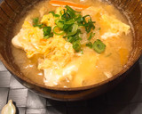 簡単！白菜と人参、ふんわり卵のお味噌汁作り方5写真