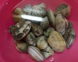 アサリとセロリのスープ作り方1写真