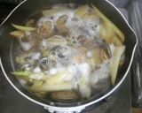 アサリとセロリのスープ作り方6写真