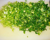 小松菜と挽肉のオイスターソース炒飯作り方1写真