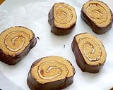 市販のロールケーキでサンタのチョコケーキ作り方2写真