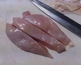 鶏胸肉の柔らか甘酢あん作り方1写真