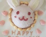 祝♡1歳＊うさぎのバースデーケーキ♡作り方39写真