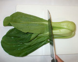 チンゲン菜の中華風炒め物♪青梗菜の切り方作り方1写真