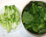 チンゲン菜の中華風炒め物♪青梗菜の切り方作り方4写真