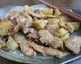 鶏肉とさつま芋のこってり炒め作り方5写真