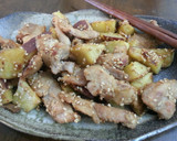 鶏肉とさつま芋のこってり炒め作り方5写真