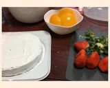 クリスマスケーキフルーツたくさんデコ作り方1写真