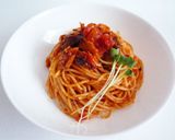 さばとトマトのパスタ作り方6写真