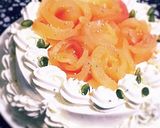 糖質制限◆星口金でピンクのローズケーキ作り方20写真