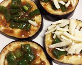 簡単米茄子のピーマン味噌チーズ焼き作り方2写真