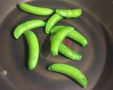 スナップエンドウの卵和え（醤油味）作り方2写真