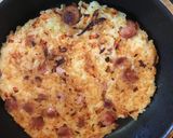お好み焼き風☆焼飯作り方3写真