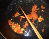 小腹が空いた時　焼き餅の白菜キムチのっけ作り方2写真