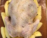 チキンの丸焼き ブルグル詰め作り方4写真