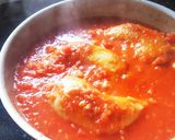 サンタの贈り物＊鶏肉のシンプルトマト煮作り方6写真