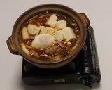 【ひとり鍋】キノコたっぷり！旨辛豚味噌鍋作り方4写真