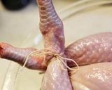 クリスマス丸鶏ローストチキンローリエデコ作り方5写真
