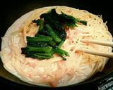 ちぢみほうれん草と明太子のクリームパスタ作り方8写真