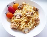 マッシュルームとアンチョビのパスタ作り方7写真