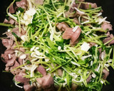 簡単ヘルシー節約！砂肝と豆苗の炒め作り方5写真