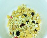 ﾌﾙｰﾂｸﾞﾗﾉｰﾗと抹茶ﾗﾃで非常食に作り方1写真