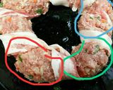 リース風バーグ*とろチーズ&人参リボン作り方3写真