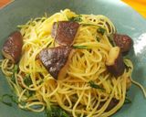 ☆水菜としいたけのアンチョビパスタ☆作り方11写真