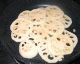 大葉にんにく醤油で☆蓮根のソテー作り方2写真