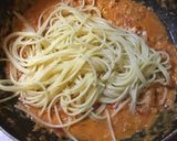 ミネストローネで蟹のトマトクリームパスタ作り方3写真