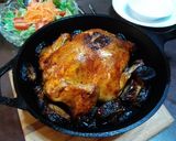 ダッチオーブンでおこわ入りローストチキン作り方6写真
