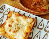 材料乗せるだけ♪明太ポテトサラダトースト作り方5写真