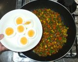 簡単ドライカレー♪カレー粉ゆで卵子供好き作り方7写真
