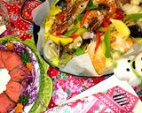 片付け簡単♪ストーブで紙焼きパエリア作り方10写真