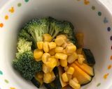 レンジで野菜たっぷりミルクカップスープ♫作り方3写真