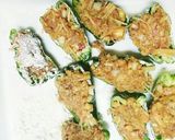 ☆ﾍﾙｼｰえのき茸の味噌ﾋﾟｰﾏﾝ肉詰め作り方3写真
