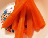 1歳〜レンジで簡単＊早業人参スティック作り方3写真