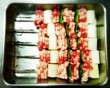 薄切り肉で♪豚ネギマ串焼き作り方4写真