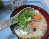 カニ玉ぞうすいの鮭そぼろ入り　即席味作り方6写真