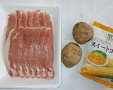 簡単豚肉の肉巻き♪ポテトサラダ♪お弁当に作り方1写真