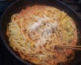 赤エビのトマトクリームパスタ作り方10写真