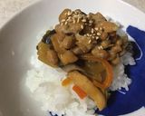 納豆と野菜の甘酢炒めのご飯作り方2写真