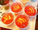 優しい味と色のイチゴのゼリー♥作り方5写真